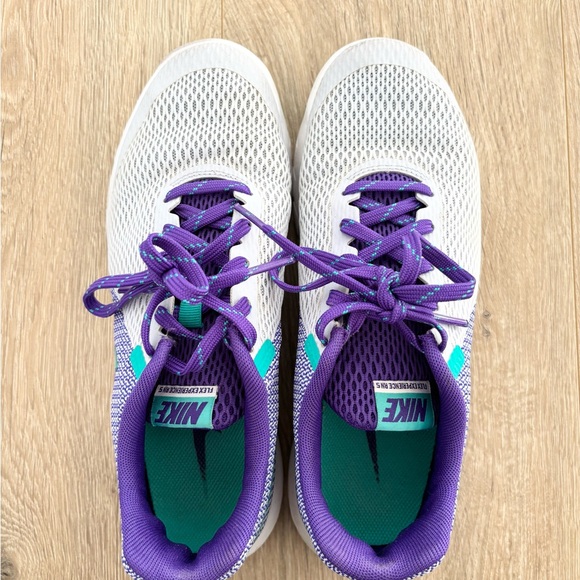 Nike Shoes - Nike White and Purple Athletic Shoes